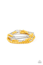 Load image into Gallery viewer, Bead Between the Lines Yellow Bracelet