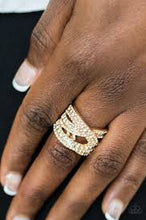 Load image into Gallery viewer, Back on the Glitter Track Gold Ring - Angie&#39;s $5.00 Bling