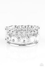 Load image into Gallery viewer, Backstage Sparkle White Ring - Angie&#39;s $5.00 Bling