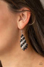Load image into Gallery viewer, Ballroom Waltz Black Earrings