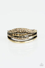 Load image into Gallery viewer, Bank On It Brass Skinny Band Ring