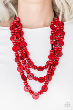 Load image into Gallery viewer, Barbados Bopper Red Wood Necklace