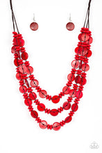 Load image into Gallery viewer, Barbados Bopper Red Wood Necklace