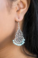Load image into Gallery viewer, Baroque the Bank Blue Earrings