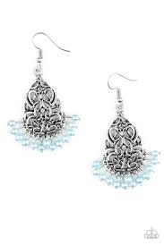 Baroque the Bank Blue Earrings
