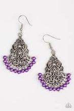 Load image into Gallery viewer, Baroque the Bank Purple Earrings