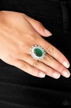 Load image into Gallery viewer, Baroque the Spell Green Ring - Angie&#39;s $5.00 Bling