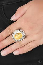 Load image into Gallery viewer, Baroque the Spell Yellow Ring - Angie&#39;s $5.00 Bling