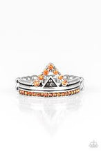 Load image into Gallery viewer, Base Over Apex Orange Skinny Band Ring