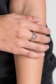 Base Over Apex Orange Skinny Band Ring