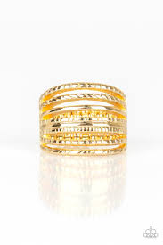 Basic Maverick Gold Ring - Angie's $5.00 Bling