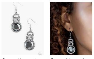 Be Glam Enough Silver Earrings - Angie's $5.00 Bling