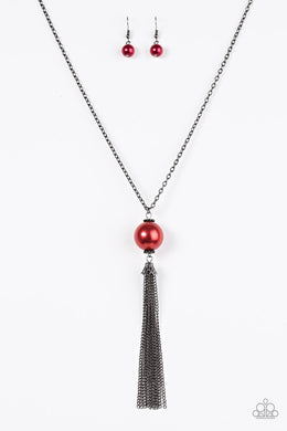 Be A Boss Red Necklace