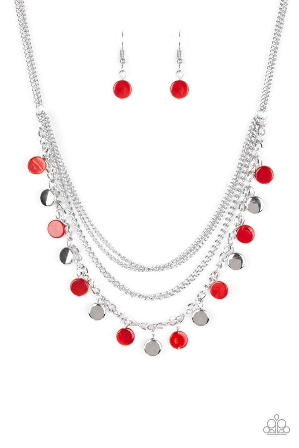 Beach Flavor Red Necklace