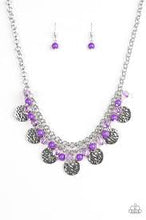 Load image into Gallery viewer, Beach Front Babe Purple Necklace - Angie&#39;s $5.00 Bling