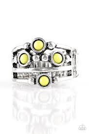 Beach House Party Green Ring - Angie's $5.00 Bling