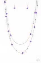 Load image into Gallery viewer, Beach Party Pageant Purple Necklace - Angie&#39;s $5.00 Bling