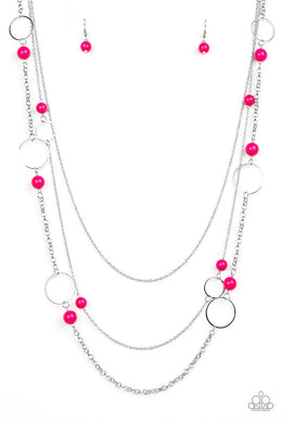 Beachside Babe Pink Necklace