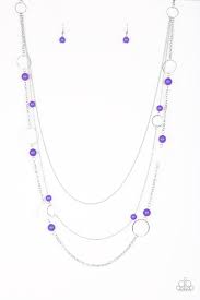 Beachside Babe Purple Necklace - Angie's $5.00 Bling