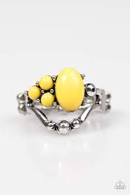 Bead What You Want to Bead Yellow Skinny Band Ring