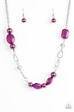 Load image into Gallery viewer, Beam Away Purple Necklace - Angie&#39;s $5.00 Bling