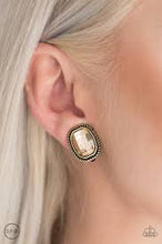 Load image into Gallery viewer, Beam Dream Brass Clip On Earrings