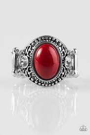 Beautifully Bali Red Ring - Angie's $5.00 Bling
