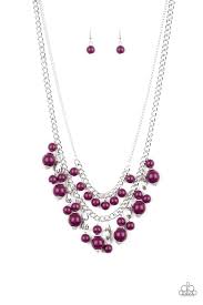 Beautifully Beaded Purple Necklace - Angie's $5.00 Bling