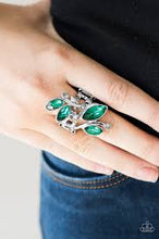 Load image into Gallery viewer, Beautifully Botanical Green Ring - Angie&#39;s $5.00 Bling