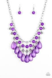 Beauty School Drop Out Purple Necklace - Angie's $5.00 Bling