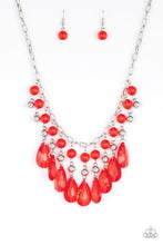 Load image into Gallery viewer, Beauty School Drop Out Red Necklace