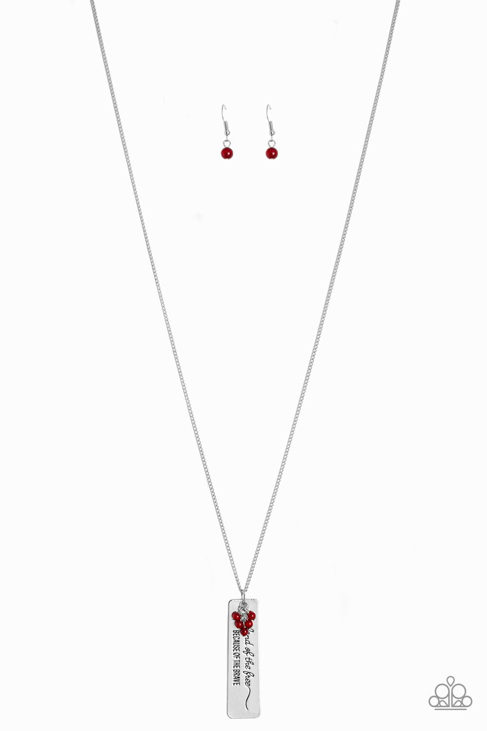 Because Of the Brave Red Necklace