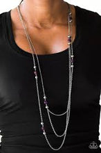 Load image into Gallery viewer, Be in the Glow Purple Necklace - Angie&#39;s $5.00 Bling