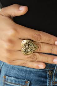Beloved Bloom Brass Ring - Angie's $5.00 Bling