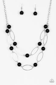 Best of Both Posh-ible Worlds Black Necklace - Angie's $5.00 Bling