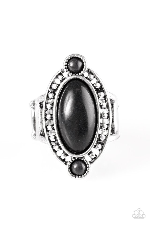 Bet Your Boots Black Ring - Angie's $5.00 Bling