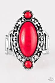 Bet Your Boots Red Ring - Angie's $5.00 Bling