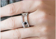 Load image into Gallery viewer, Be The Sparkle Black Ring - Angie&#39;s $5.00 Bling