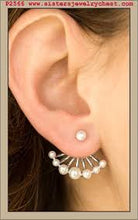 Load image into Gallery viewer, Big Dreams White Jacket Earrings