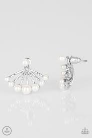 Big Dreams White Jacket Earrings