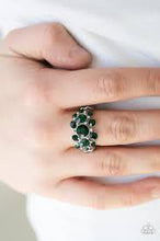 Load image into Gallery viewer, Billion Dollar Bombshell Green Skinny Band Ring