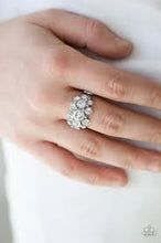 Load image into Gallery viewer, Billion Dollar Bombshell White Skinny Band Ring