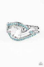 Load image into Gallery viewer, Bling It On Blue Skinny Band Ring - Angie&#39;s $5.00 Bling