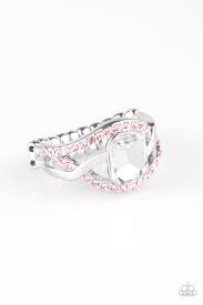 Bling It On Pink Skinny Band Ring