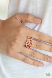 Bling Swing Copper Skinny Band Ring