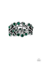 Load image into Gallery viewer, Bling Swing Green Skinny Band Ring