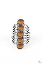 Load image into Gallery viewer, Bling Your Heart Out Brown Ring - Angie&#39;s $5.00 Bling