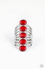 Load image into Gallery viewer, Bling Your Heart Out Red Ring - Angie&#39;s $5.00 Bling