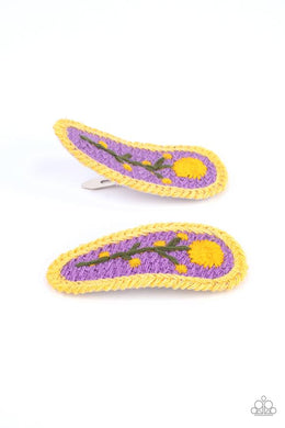 Bloom Loom Purple Hair Clips