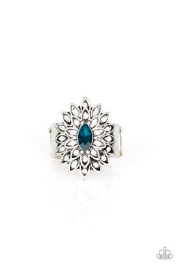 Blooming Fireworks Blue Ring - Angie's $5.00 Bling